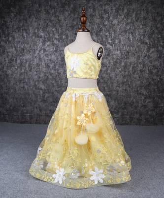 Yellow white beautiful lehenga set 3