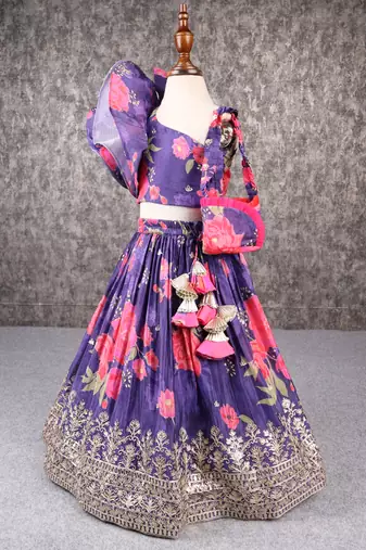 Floweral print lehenga set