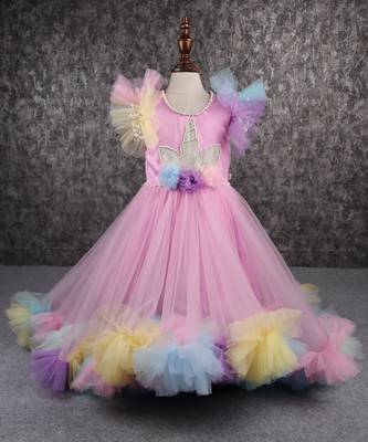 Gorgeous unicorn ruffled frill gown 1