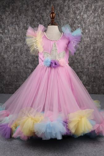 Gorgeous unicorn ruffled frill gown