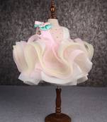 Rainbow shaded stone embellished dress with detachable trail