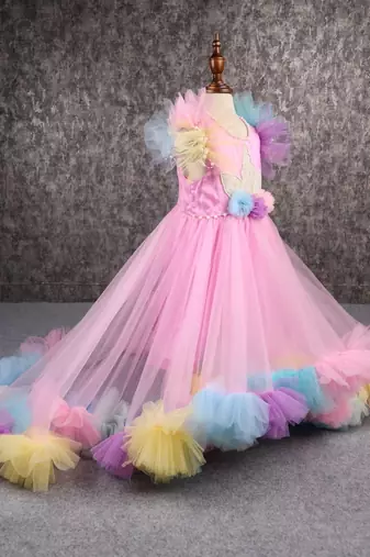 Gorgeous unicorn ruffled frill gown