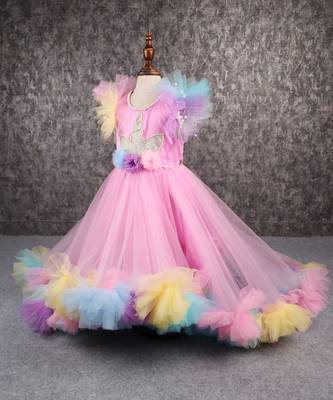 Gorgeous unicorn ruffled frill gown 3