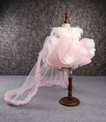 Dual-colour princess net flared dress