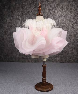 Dual-colour princess net flared dress 2