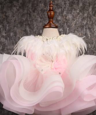 Dual-colour princess net flared dress 3