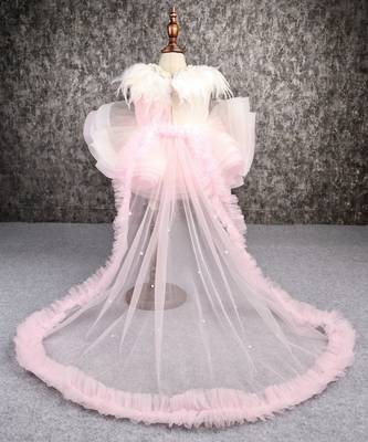 Dual-colour princess net flared dress 5