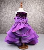 Glamorous voilet trail dress