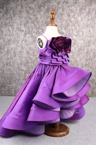 Glamorous voilet trail dress