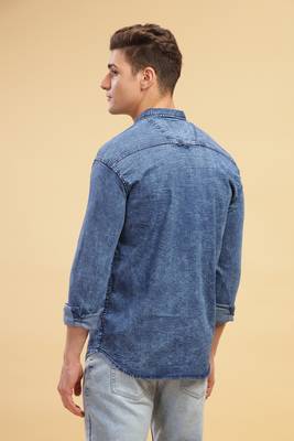 Kuons avenue men's slim fit casual denim shirt | denim shirt for men 4