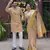 Bansari beige couple set saree with kurta