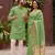 Green silk couple wear saree with kurta