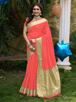 Hunny pink silk couple wear saree with kurta 3