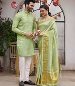 Mint Green Festive Couple's Set
