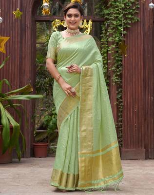 Mint Green Festive Couple's Set with Subtle Weave | Coordinated Ethnic Wear for Celebrations 2
