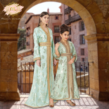 Designer Khaleeji Thobe Wedding Gown Mother Daughter Combo set 1