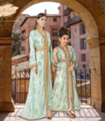 Designer Khaleeji Thobe Wedding Gown Mother Daughter Combo set