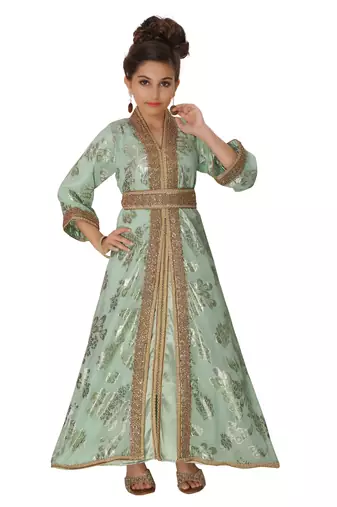 Designer Khaleeji Thobe Wedding Gown Mother Daughter Combo set