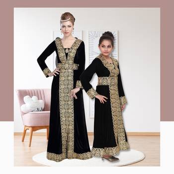 Arabian Gown with Lace Work 1