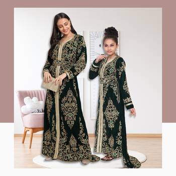 Designer Maxi Long Sleeve Kaftan 1