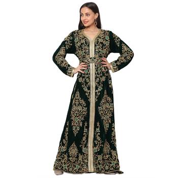 Designer Maxi Long Sleeve Kaftan 2