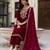 Velvet Embroidery Festive Salwar Suit Set Kurta Pant with Dupatta