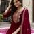 Velvet Embroidery Festive Salwar Suit Set Kurta Pant with Dupatta
