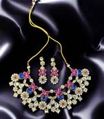 Saree swarg alloy necklace