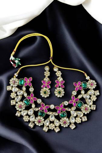 Saree swarg alloy necklace