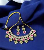 Saree swarg alloy necklace