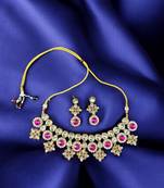Saree swarg alloy necklace