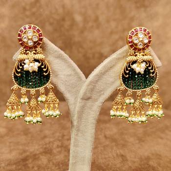 Royal multicolour beaded peacock necklace set 5