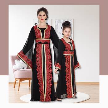 Long Sleeve Kaftan Jalabiya Maxi 1