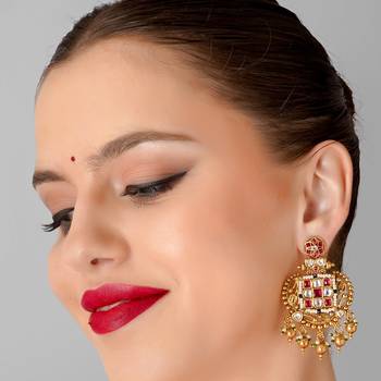 Royal multicolour kundan polki long set 2