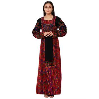 Hand Stitched Maxi with Thread Embroidery Work 2