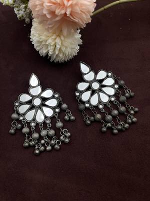 Mirror glass earrings 3