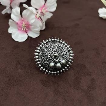 German Silver ghungroo Ring 2