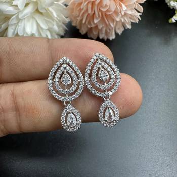 Cz diamond drop earrings 4