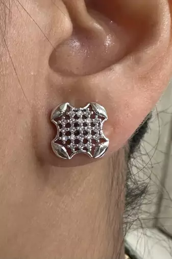 Cz studs american diamond stud earrings ad studs