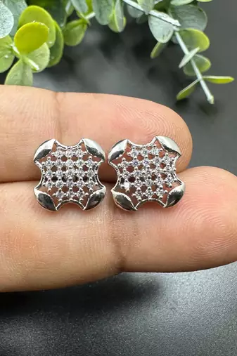 Cz studs american diamond stud earrings ad studs