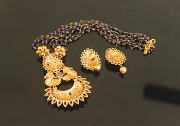 Matte finish beads necklace set 5