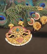 matte finish beads necklace set