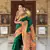 Soft paithani silk blend saree with zari weaving meenakari motif design