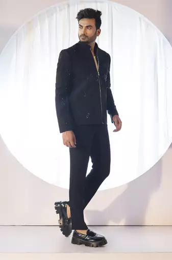 Noir eclipse jacket set