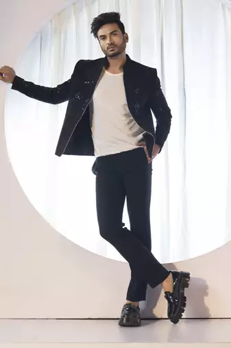 Noir eclipse jacket set