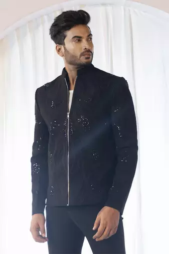 Noir eclipse jacket set