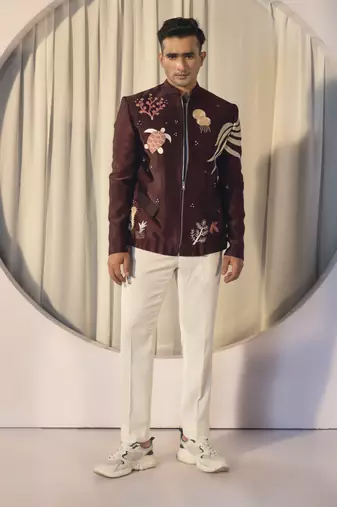 Celestial bloom jacket set