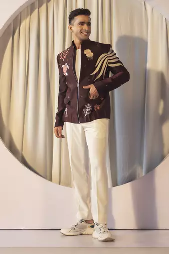 Celestial bloom jacket set