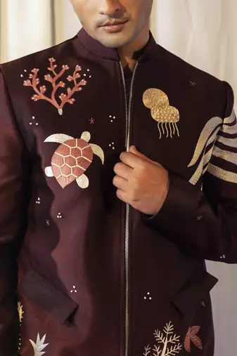 Celestial bloom jacket set