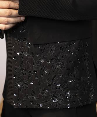 Charcoal whisper bandhgala set 5
